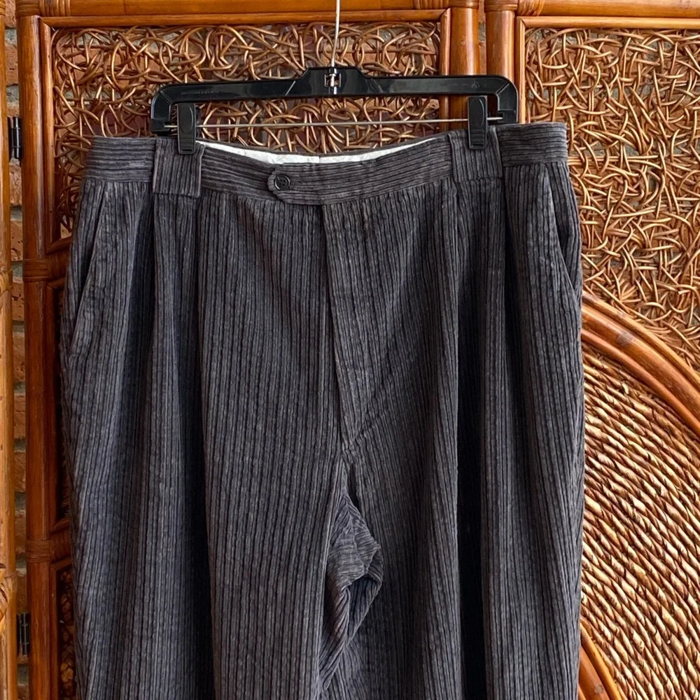 Vintage Vires Men's Gray Corduroy Pants Size 40 Great Condition